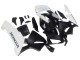 Lojas Carenagens Moto Honda CBR600RR 2003-2004 - Branco Preto Fosco