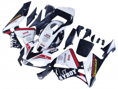 Lojas Carenagens Moto Honda CBR600RR 2003-2004 - Branco Vermelho Preto Brilhante DENSO Rimont