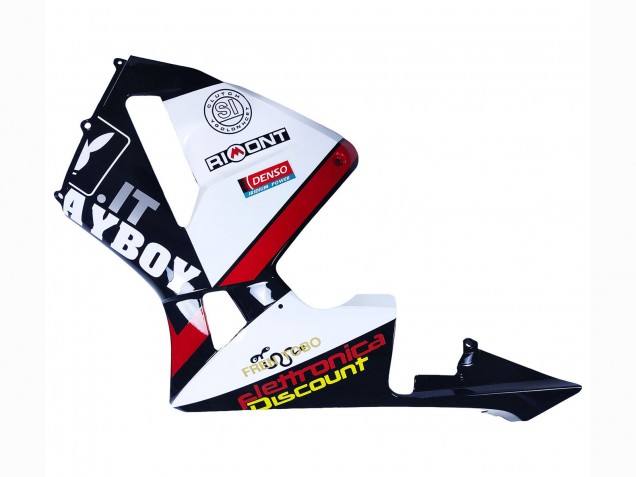 Lojas Carenagens Moto Honda CBR600RR 2003-2004 - Branco Vermelho Preto Brilhante DENSO Rimont