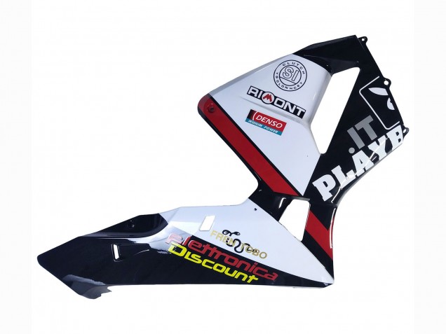 Lojas Carenagens Moto Honda CBR600RR 2003-2004 - Branco Vermelho Preto Brilhante DENSO Rimont