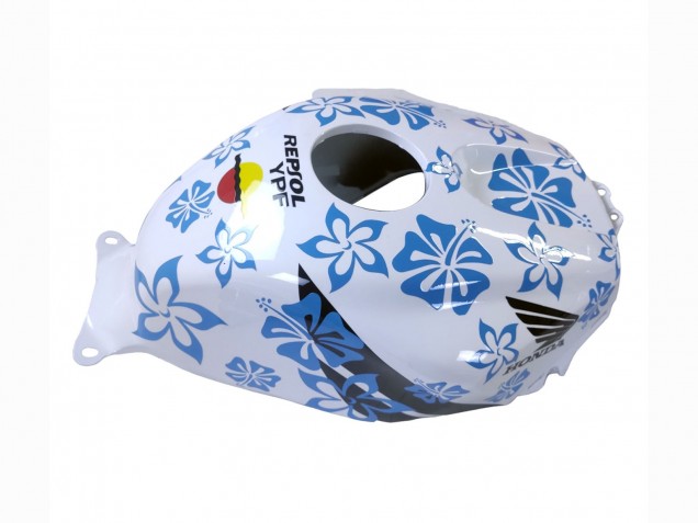 Lojas Carenagens Moto Honda CBR600RR 2003-2004 - Branco Azul Vermelho Nastro Azzurro 46