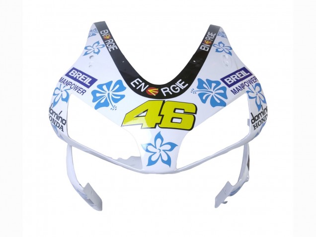Lojas Carenagens Moto Honda CBR600RR 2003-2004 - Branco Azul Vermelho Nastro Azzurro 46
