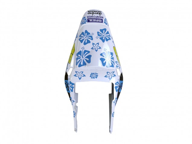 Lojas Carenagens Moto Honda CBR600RR 2003-2004 - Branco Azul Vermelho Nastro Azzurro 46