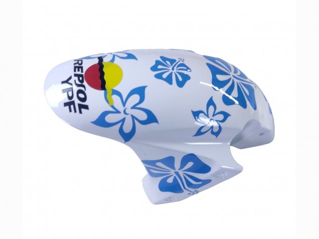 Lojas Carenagens Moto Honda CBR600RR 2003-2004 - Branco Azul Vermelho Nastro Azzurro 46