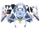 Lojas Carenagens Moto Honda CBR600RR 2003-2004 - Branco Azul Vermelho Nastro Azzurro 46