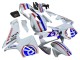 Lojas Carenagens Moto Honda CBR600RR 2003-2004 - Branco Vermelho Azul