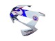 Lojas Carenagens Moto Honda CBR600RR 2003-2004 - Branco Vermelho Azul