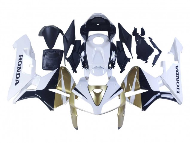 Lojas Carenagens Moto Honda CBR600RR 2005-2006 - Ouro Branco Preto