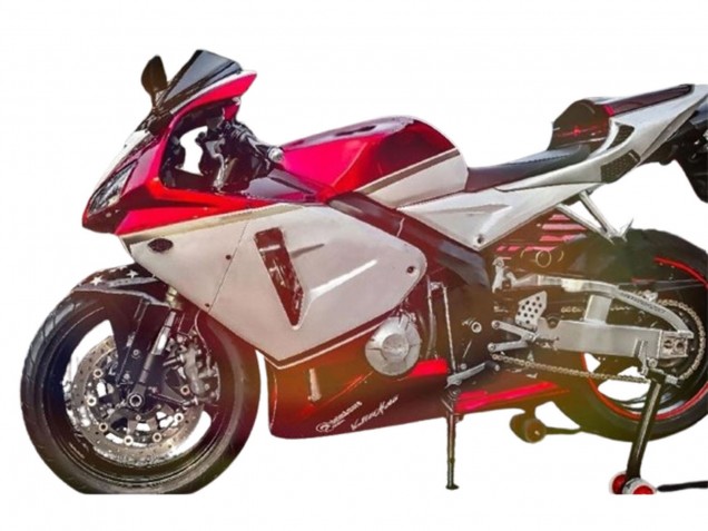 Lojas Kits Carenagem Moto Honda CBR600RR 2005-2006 - Vermelho Branco Preto