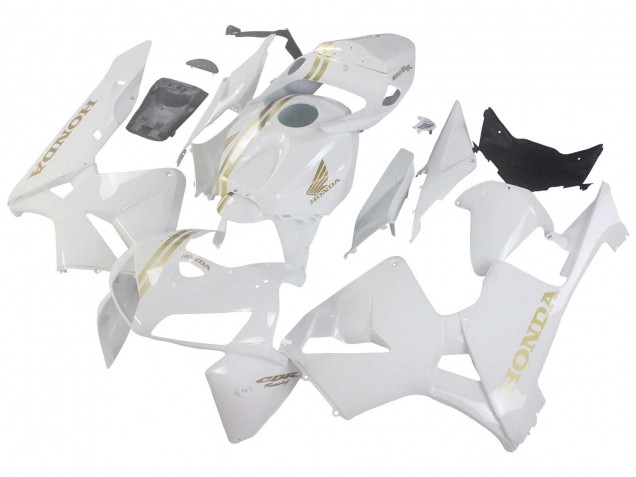 Lojas Carenagens Moto Honda CBR600RR 2005-2006 - Branco Ouro