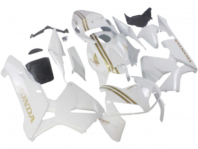 Lojas Carenagens Moto Honda CBR600RR 2005-2006 - Branco Ouro