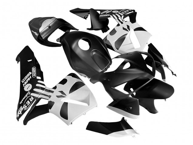 Lojas Carenagem Moto Honda CBR600RR 2005-2006 - Preto Branco