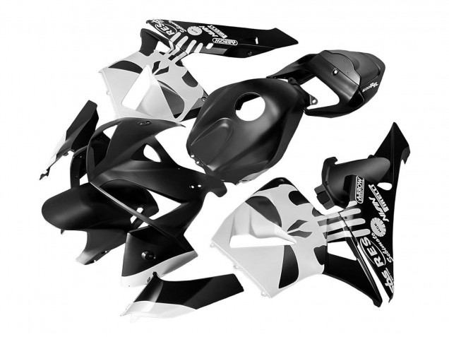Lojas Carenagem Moto Honda CBR600RR 2005-2006 - Preto Branco
