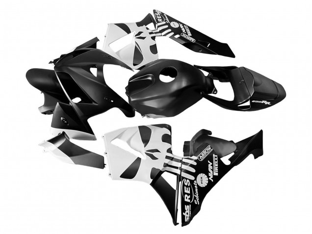 Lojas Carenagem Moto Honda CBR600RR 2005-2006 - Preto Branco