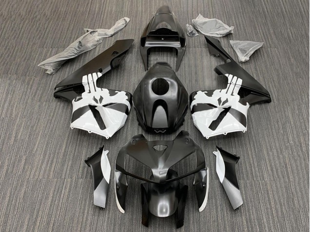 Lojas Kits Carenagem Moto Honda CBR600RR 2005-2006 - Preto Branco
