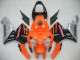 Lojas Carenagens Moto Honda CBR600RR 2005-2006 - Laranja Preto Prata