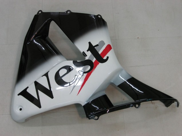 Lojas Carenagens Moto Honda CBR600RR 2005-2006 - Preto Brilhante Branco West