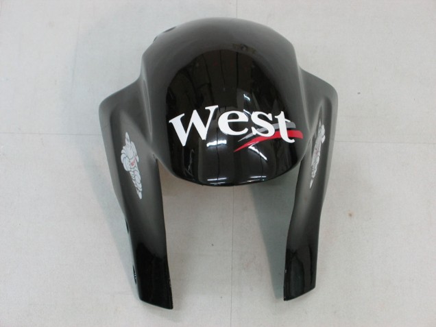 Lojas Carenagens Moto Honda CBR600RR 2005-2006 - Preto Brilhante Branco West
