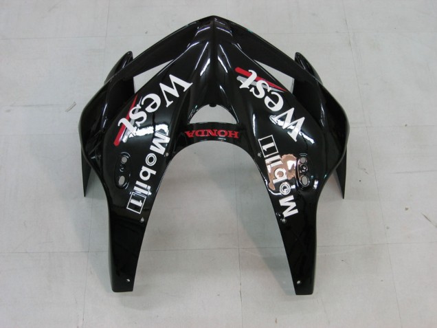 Lojas Carenagens Moto Honda CBR600RR 2005-2006 - Preto Brilhante Branco West