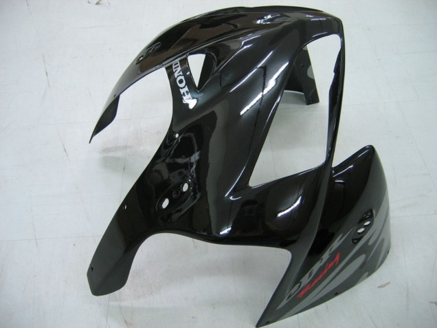 Lojas Carenagens Moto Honda CBR600RR 2005-2006 - Preto Brilhante Cinzento Chama