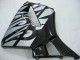 Lojas Carenagens Moto Honda CBR600RR 2005-2006 - Preto Brilhante Cinzento Chama