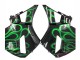 Lojas Carenagens Moto Honda CBR600RR 2005-2006 - Preto Brilhante Verde Chama