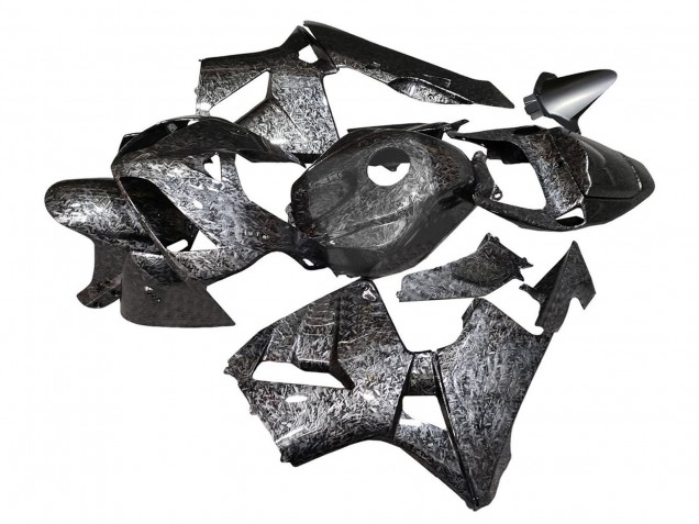 Lojas Carenagens Moto Honda CBR600RR 2005-2006 - Preto Forjado Fibra de Carbono