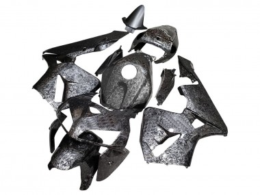 Lojas Carenagens Moto Honda CBR600RR 2005-2006 - Preto Forjado Fibra de Carbono