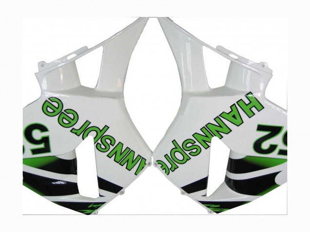 Lojas Carenagens Moto Honda CBR600RR 2005-2006 - Verde Branco Preto Hannspree 52