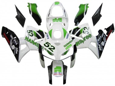 Lojas Carenagens Moto Honda CBR600RR 2005-2006 - Verde Branco Preto Hannspree 52