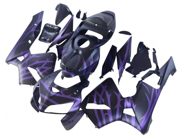 Lojas Carenagens Moto Honda CBR600RR 2005-2006 - Preto Fosco Roxo