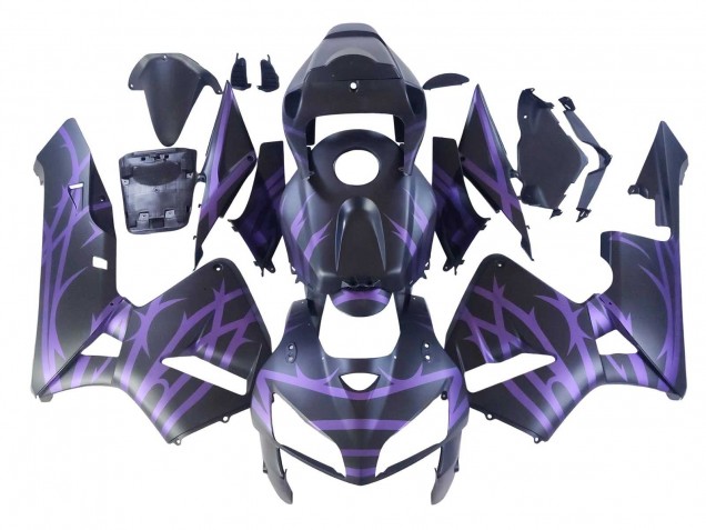 Lojas Carenagens Moto Honda CBR600RR 2005-2006 - Preto Fosco Roxo
