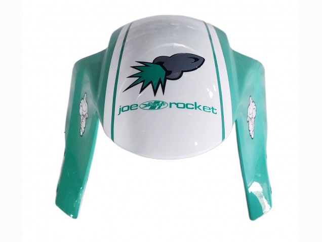 Lojas Carenagens Moto Honda CBR600RR 2005-2006 - Verde Claro Branco Preto Brilhante Joe Rocket