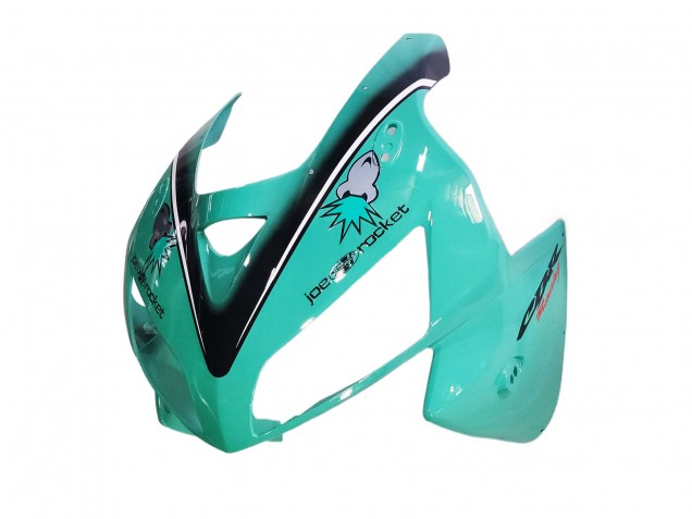Lojas Carenagens Moto Honda CBR600RR 2005-2006 - Verde Claro Branco Preto Brilhante Joe Rocket