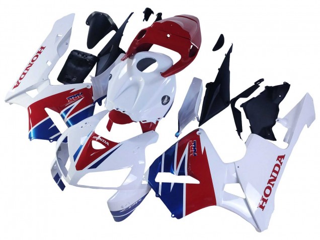 Lojas Carenagem Moto Honda CBR600RR 2005-2006 - Branco Vermelho Azul HRC