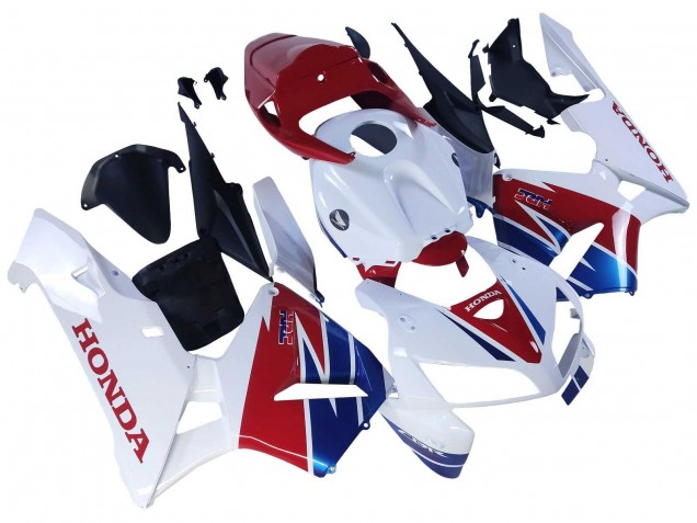 Lojas Carenagem Moto Honda CBR600RR 2005-2006 - Branco Vermelho Azul HRC