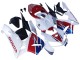 Lojas Carenagem Moto Honda CBR600RR 2005-2006 - Branco Vermelho Azul HRC