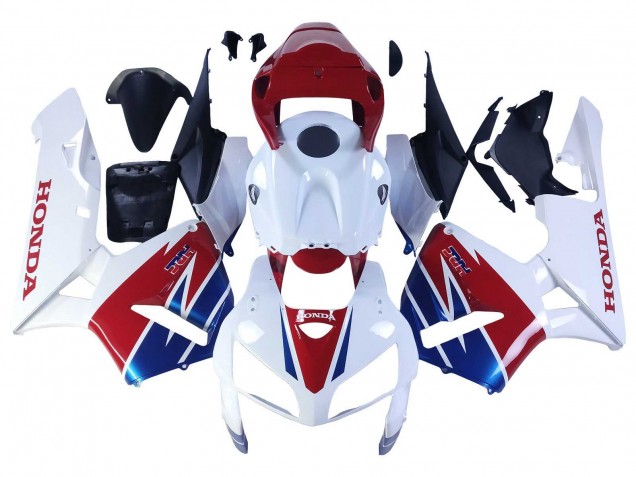 Lojas Carenagem Moto Honda CBR600RR 2005-2006 - Branco Vermelho Azul HRC
