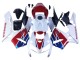 Lojas Carenagem Moto Honda CBR600RR 2005-2006 - Branco Vermelho Azul HRC
