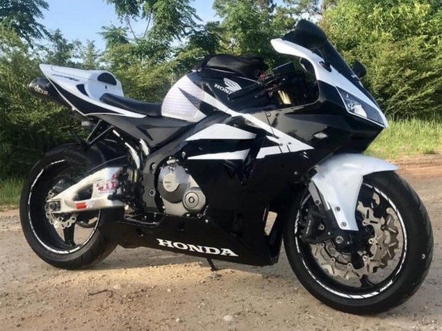 Lojas Carenagem Moto Honda CBR600RR 2005-2006 - Branco Preto
