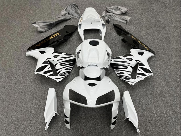 Lojas Carenagens Moto Honda CBR600RR 2005-2006 - Branco Preto
