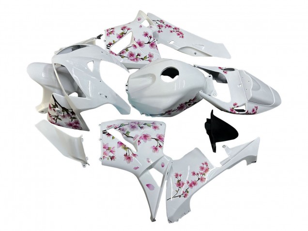 Lojas Carenagens Moto Honda CBR600RR 2005-2006 - Branco Cherry Blossom
