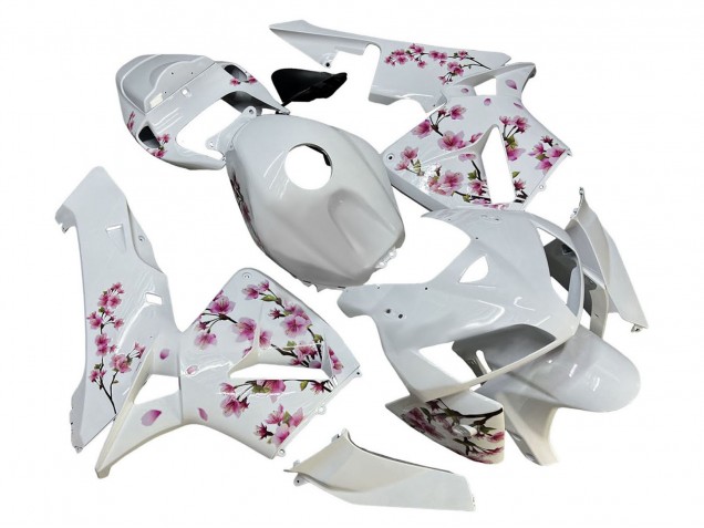 Lojas Carenagens Moto Honda CBR600RR 2005-2006 - Branco Cherry Blossom