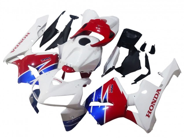 Lojas Carenagens Moto Honda CBR600RR 2005-2006 - Branco Azul Vermelho