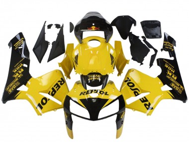 Lojas Carenagens Moto Honda CBR600RR 2005-2006 - Amarelo Preto Repsol