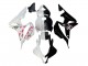 Lojas Carenagens Moto Honda CBR600RR 2007-2008 - Branco Cherry Blossom Preto Brilhante Divisão