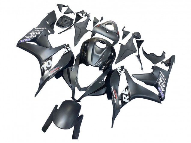 Lojas Carenagem Moto Honda CBR600RR 2007-2008 - Preto Fosco Branco Repsol