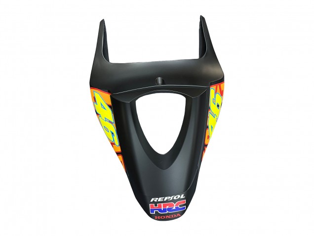 Lojas Carenagens Moto Honda CBR600RR 2007-2008 - Preto Fosco Laranja Vermelho Rossi Repsol 46