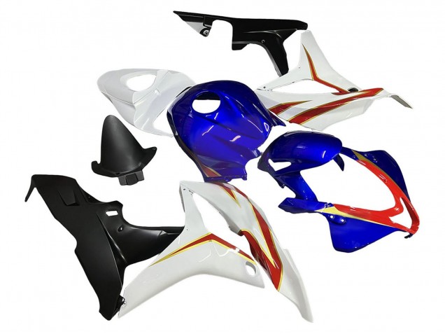 Lojas Carenagens Moto Honda CBR600RR 2007-2008 - Branco Azul Vermelho Preto Brilhante