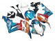 Lojas Carenagens Moto Honda CBR600RR 2007-2008 - Laranja Branco Vermelho Azul Repsol